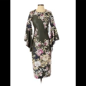 Brand new never worn trumpet Sleeve dress